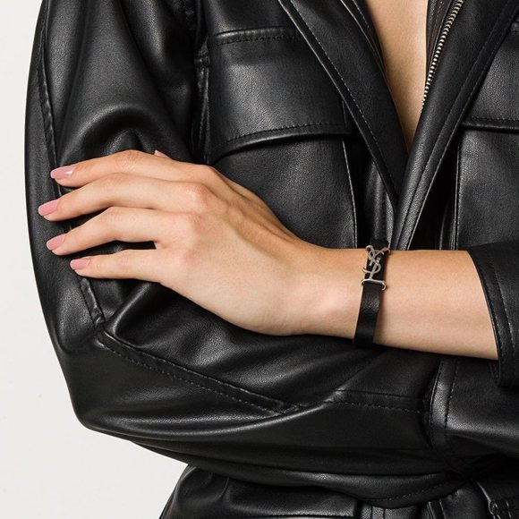 ysl bracelet leather